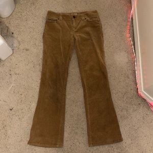 Brown low rise bootcut Y2K pants